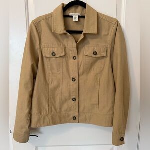 Rachel Zoe Woman’s Khaki Jean Jacket Size Medium